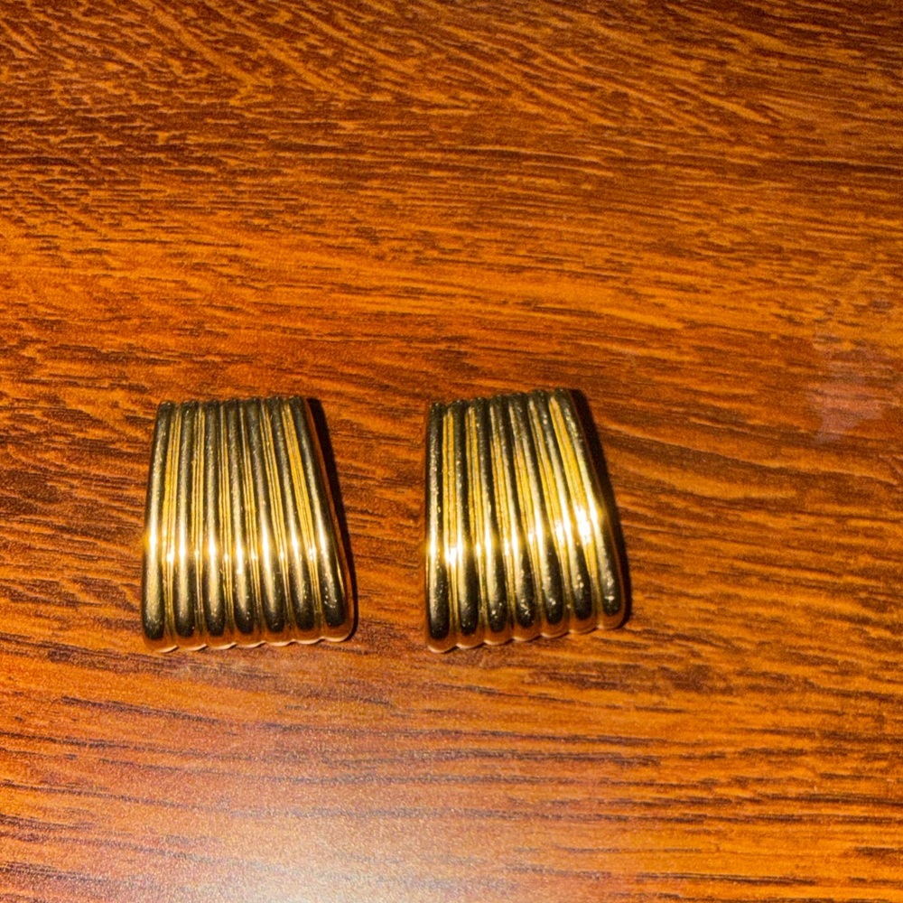 Heaven Mayhem Chic Gold Textured Earrings